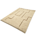 Rya Tæppe \'Kiberg Handwoven Wool\' - Hvid
