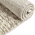 Uldtæppe \'Talvia Flettet Uld\' - Naturlig