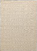 Uldtæppe \'Larkana\' - Beige/hvid