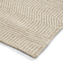 Uldtæppe \'Larkana\' - Beige/hvid