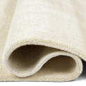 Uldtæppe \'Rozen Handloom Wool Premium\' - Hvid