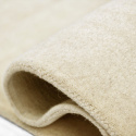 Uldtæppe \'Rozen Handloom Wool Premium\' - Hvid
