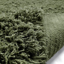 Rya tæppe \'Fassale Handwoven Wool\' - Grøn