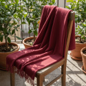 Ternet \'Samantha\' 130x170cm - Mørkerød