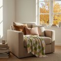 Ternet \'Audrey Check\' 130x170cm - Beige/grøn/lilla