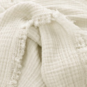 Muslin tæppe \'Dorena\' 130x170cm - Hvid