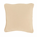 Pudebetræk \'Denisa Fishbone\' 45x45cm - Beige/hvid