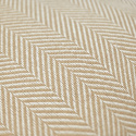 Pudebetræk \'Denisa Fishbone\' 45x45cm - Beige/hvid