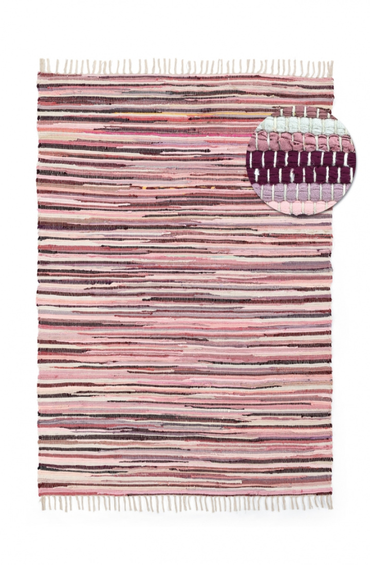 Rya tæppe \'Fassale håndvævet uld\' - hvid i gruppen Indretning / Tæpper / Ryamåtter hos Reforma (V10201)