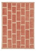 Tæppe \'Leknes Handwoven Wool\' - Terracotta