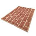 Tæppe \'Leknes Handwoven Wool\' - Terracotta