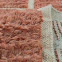 Tæppe \'Leknes Handwoven Wool\' - Terracotta