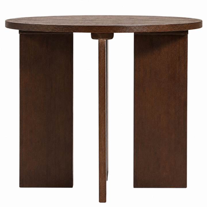 Sofabord \'Cr&eacute;me\' Rundt 55 cm - Valn&oslash;d i gruppen Møbler / Bord / Sofabord hos Reforma (WD-17-1-walnut)