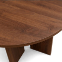 Sofabord \'Créme\' Rundt 75cm - Valnød