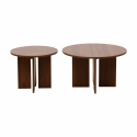 Sofabord \'Créme\' Rundt 75cm - Valnød