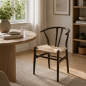 Stol \'Alta\' - Valnød/Beige