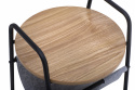 Sidebord \'Tidningsställ\' - Sort/Træ