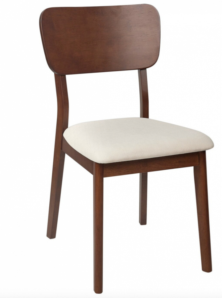 Stol \'Larvik\' - Valnød/beige i gruppen Møbler / Sidde møbler / Stole hos Reforma (WS-ND002-walnut-beige)