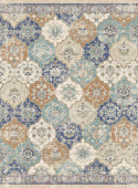 Wilton tæppe \'Bohemia\' 200x280cm - Blå/Multi