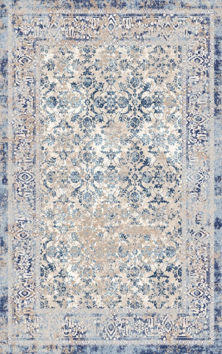 Wilton tæppe \'Denizli\' 80x150cm - Blå i gruppen Rum hos Reforma (X10116535)