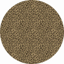 Rund tæppe \'Leopard\' 200cm - Brun