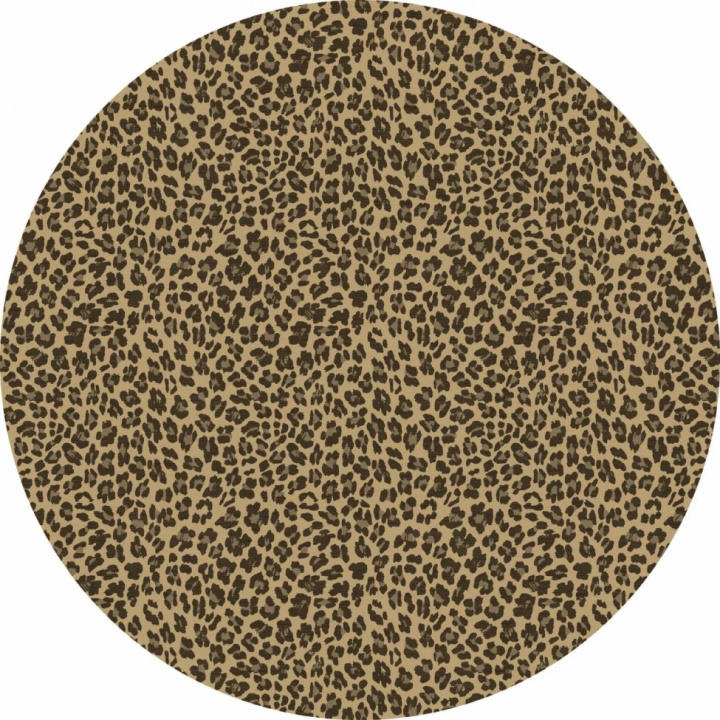 Rund tæppe \'Leopard\' 200cm - Brun i gruppen Indretning / Tæpper / Vævede tæpper hos Reforma (X10116588)