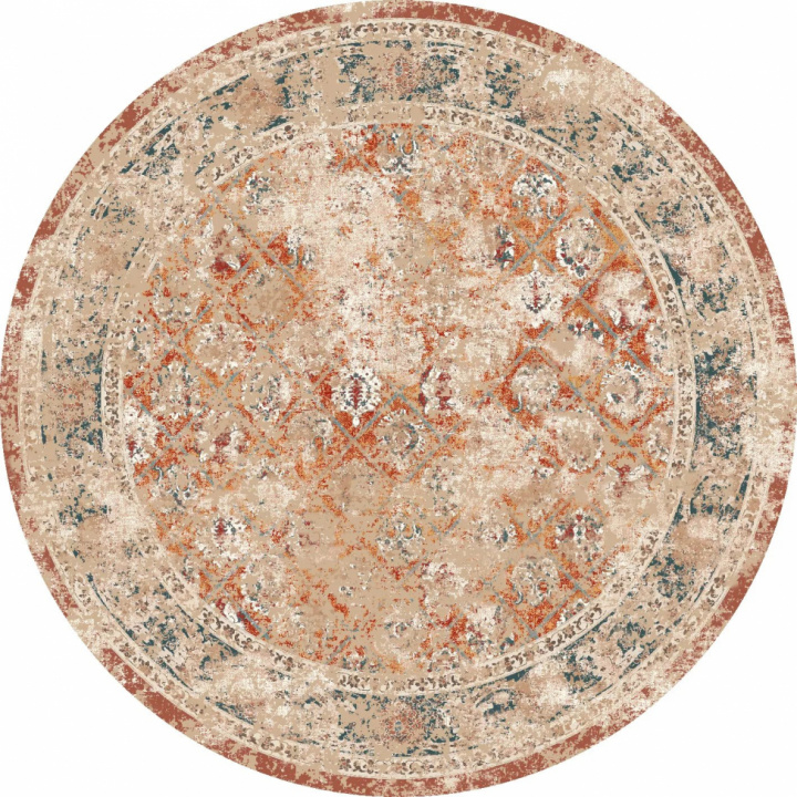 Rund måtte \'Douz\' 200cm - Rød/Multi i gruppen Rum hos Reforma (X10116666)