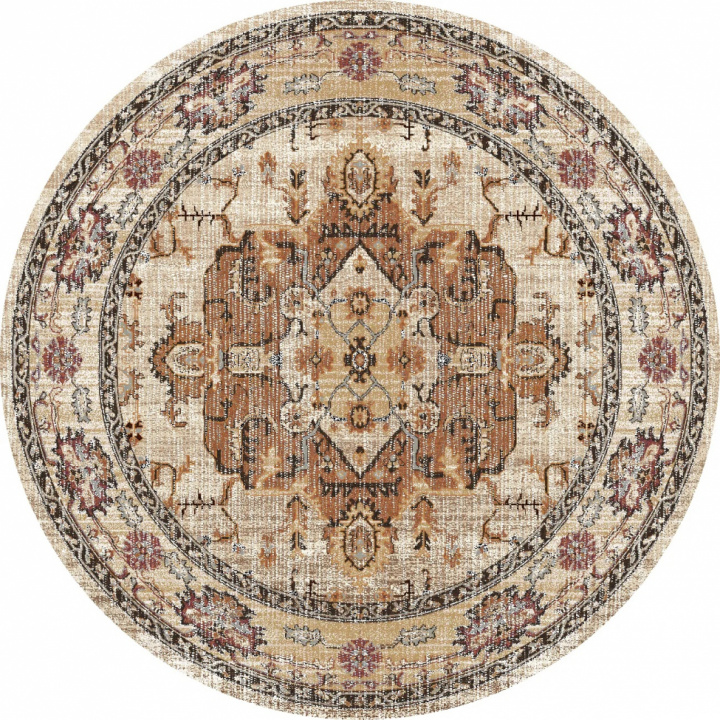 Rund måtte \'Siliana\' 160cm - Beige i gruppen Indretning / Tæpper / Vævede tæpper hos Reforma (X10116724)