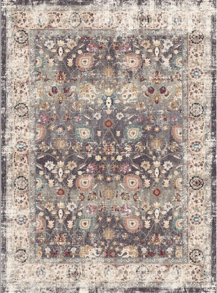 Wilton tæppe \'Bouhjar\' 240x340cm - Grå/Multi i gruppen Indretning / Tæpper / Vævede tæpper hos Reforma (X10116929)