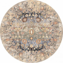 Rundt tæppe \'Bouhjar\' 250cm - Beige/Multi