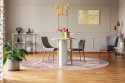 Rundt tæppe \'Nefta\' 160cm - Rosa