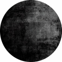 Rundt tæppe \'Lynton\' 200cm - Sort