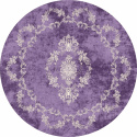 Rund tæppe \'Taknis\' 120cm - Lilla