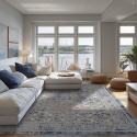 Wilton tæppe \'Denizli\' 290x390cm - Blå