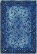 Wilton tæppe \'Gombalia\' 80x150cm - Blå