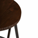 Pall \'Rustic\' 65cm - Træ/Stål