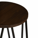 Pall \'Rustic\' 75cm - Træ/Stål