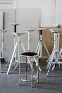 Industripalle Vintage - Brun/Hvid